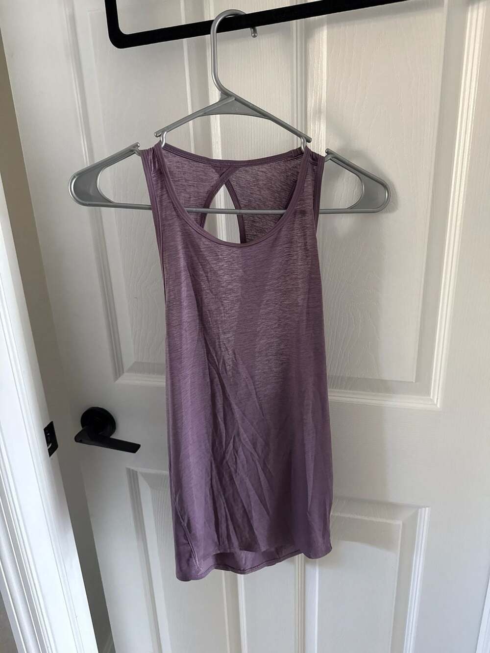 Lululemon Tie It Up Tank Purple Cross Back Training Top